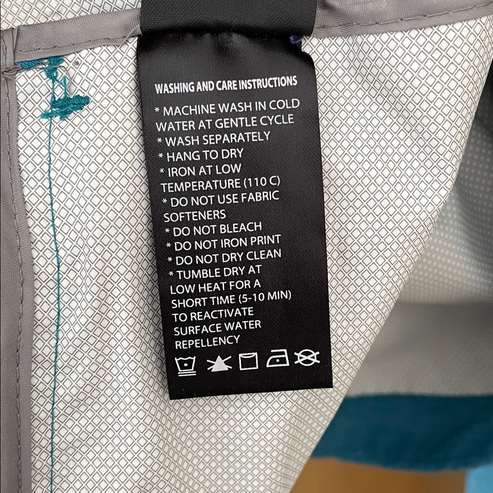 PARADOX Womens Waterproof & Breathable Hooded Rain Wind Jacket teal blue size M - Picture 11 of 14
